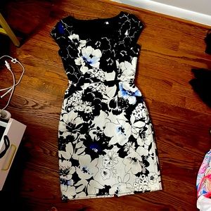 Black house white market dress